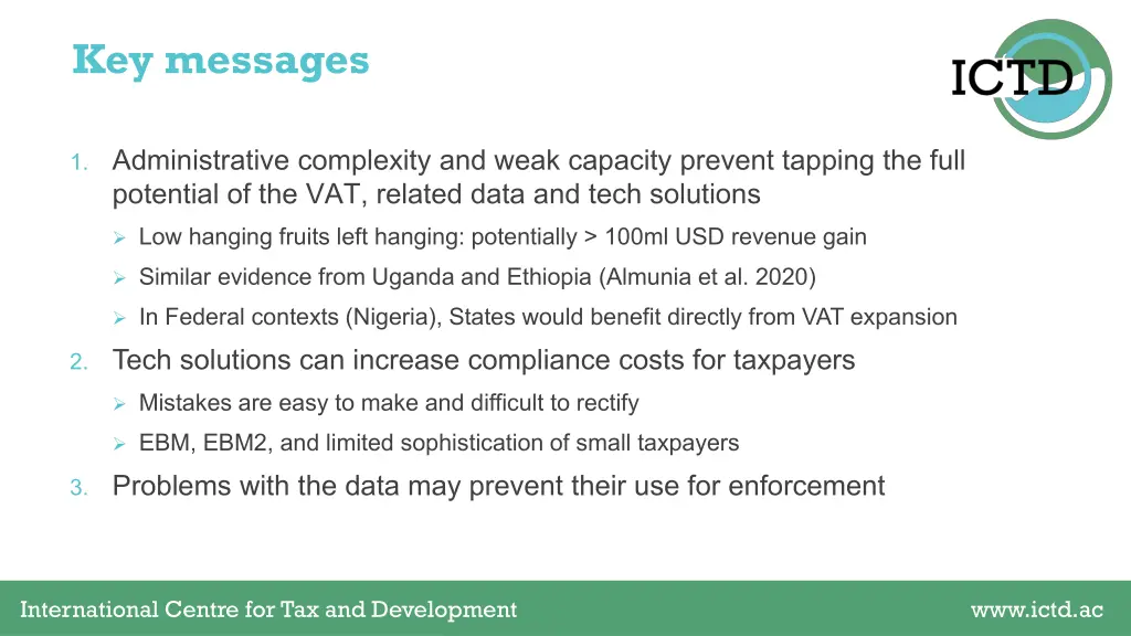 key messages 1