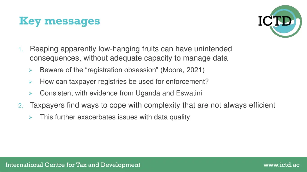 key messages