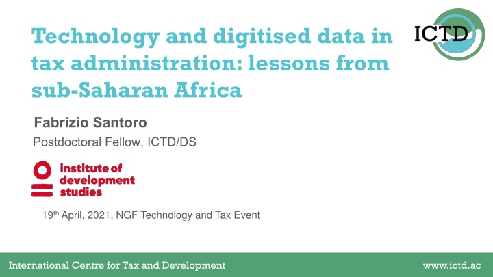 technology and digitised data