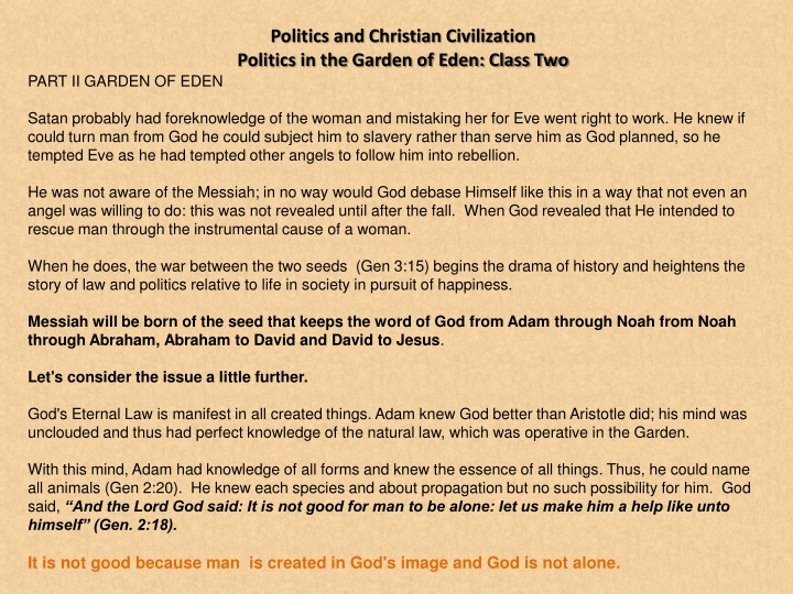 politics and christian civilization politics