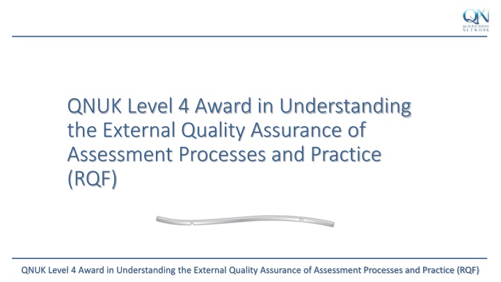 qnuk level 4 award in understanding the external
