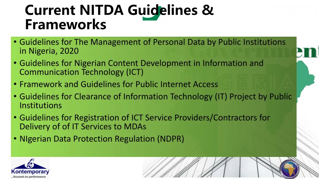 current nitda guidelines frameworks guidelines