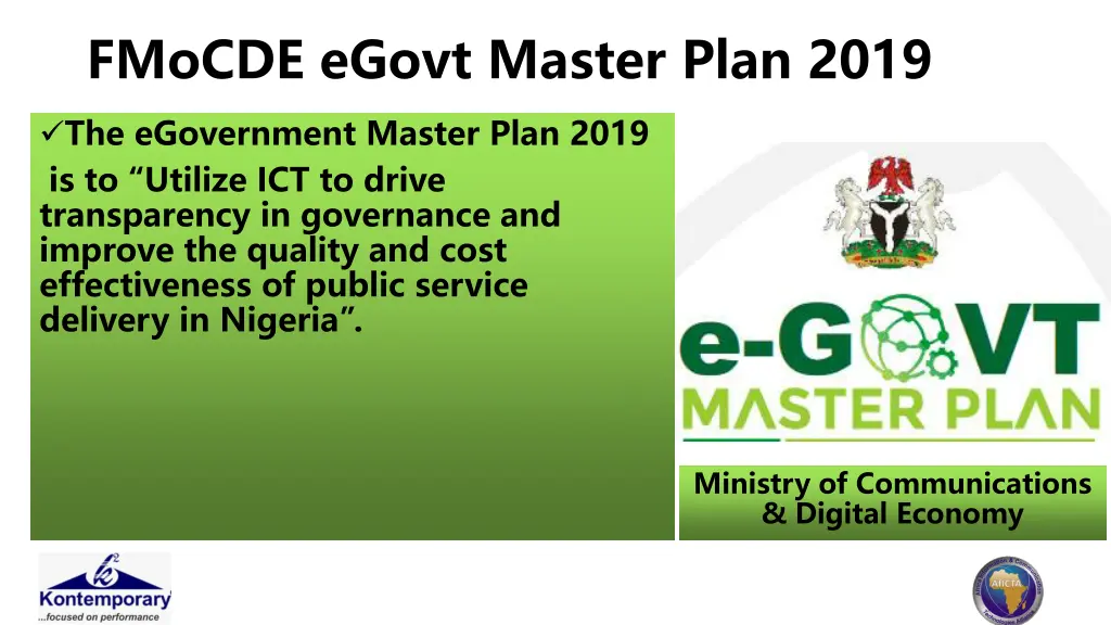 fmocde egovt master plan 2019