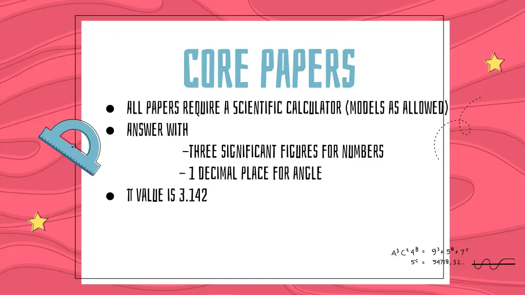 core papers core papers all papers require