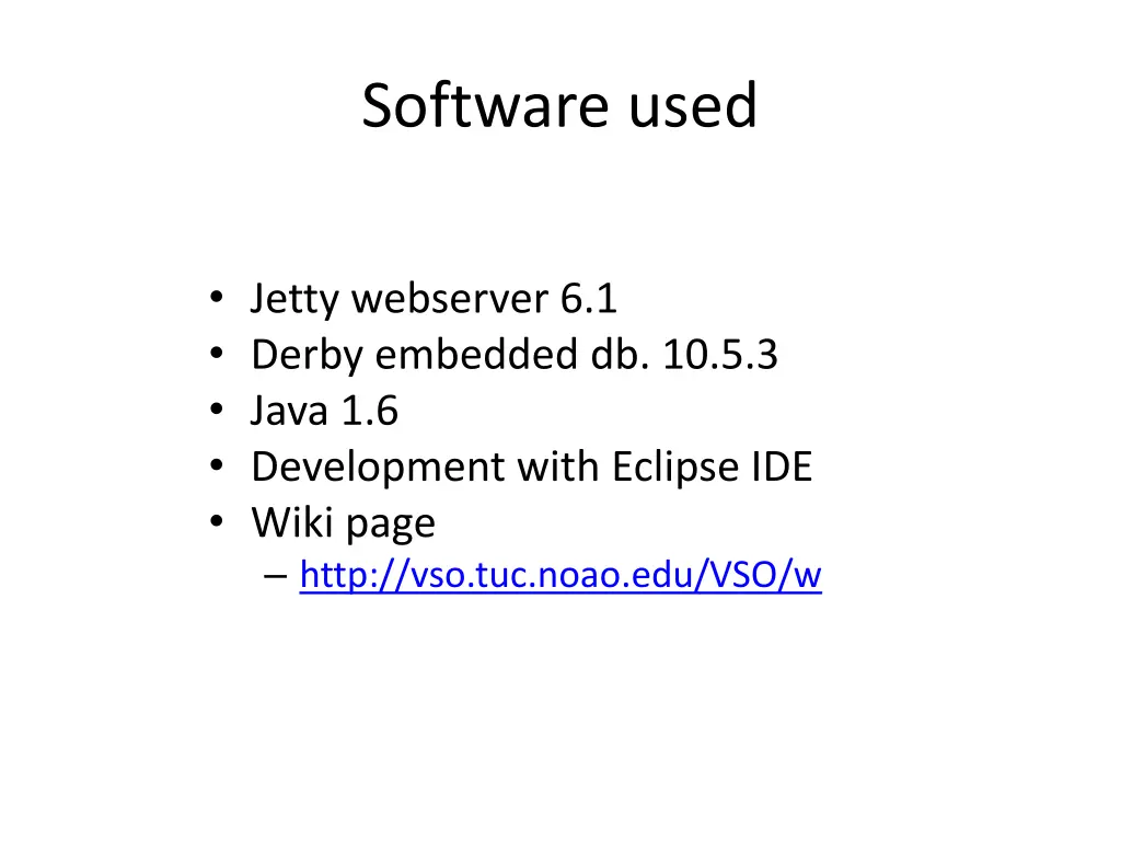 software used