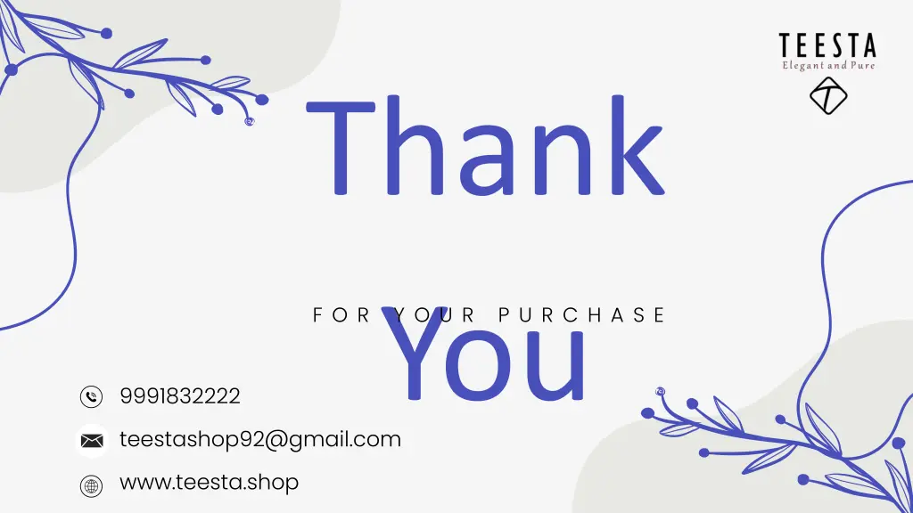 f o r y o u r p u r c h a s e