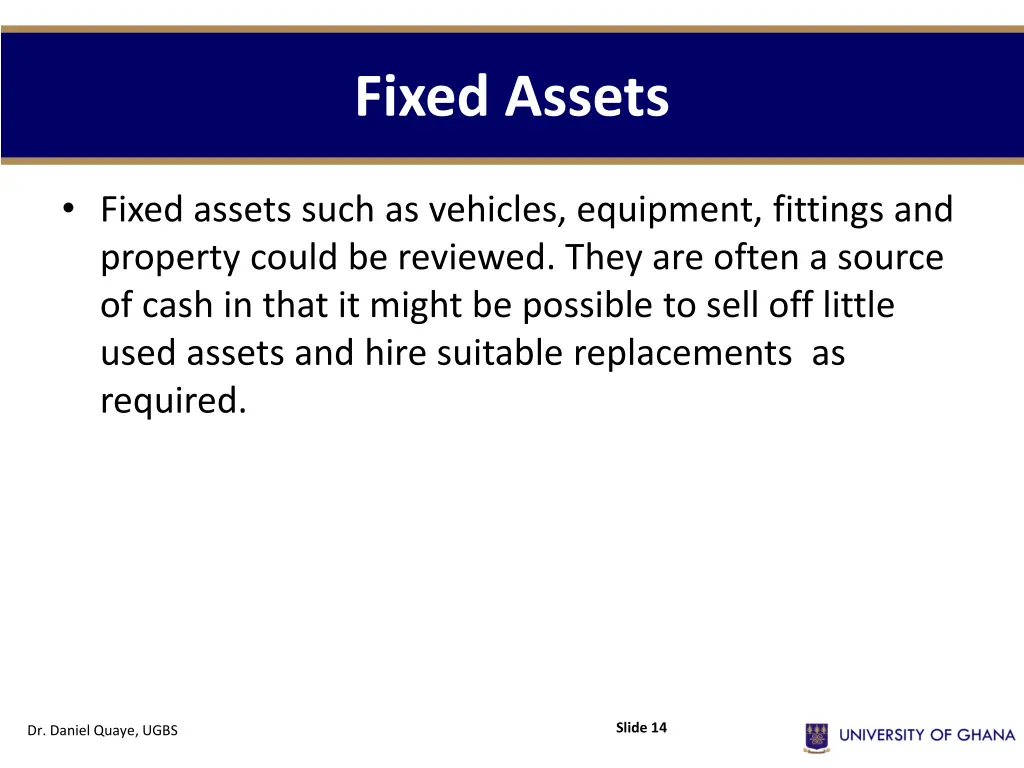 fixed assets