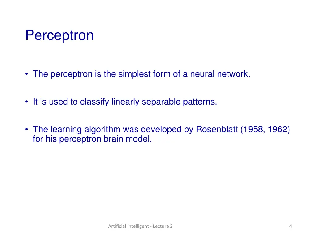 perceptron