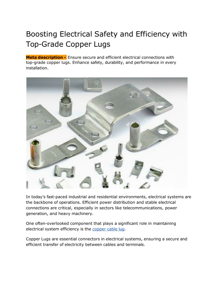boosting electrical safety and efficiency with