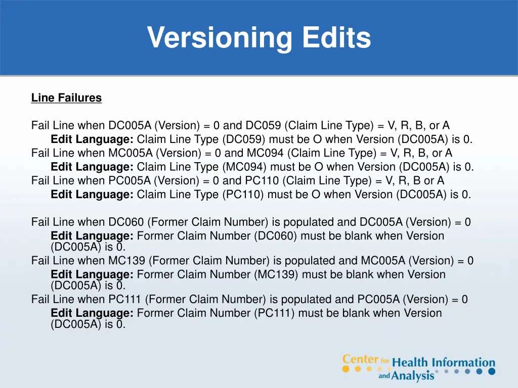 versioning edits