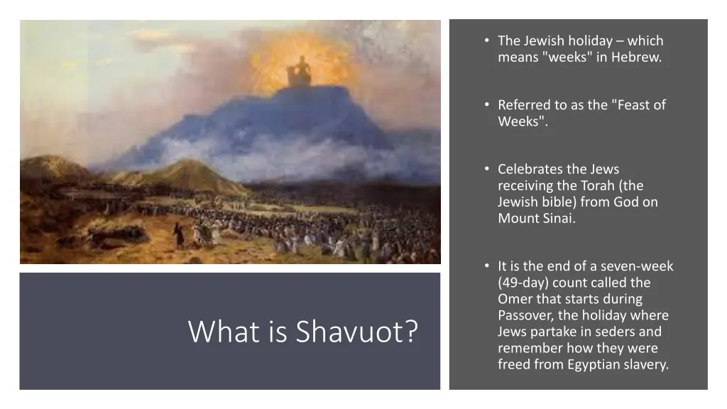 the jewish holiday which means weeks in hebrew