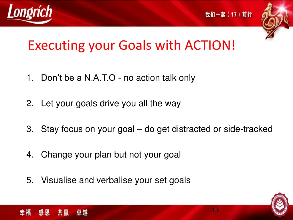 executing your goals with action