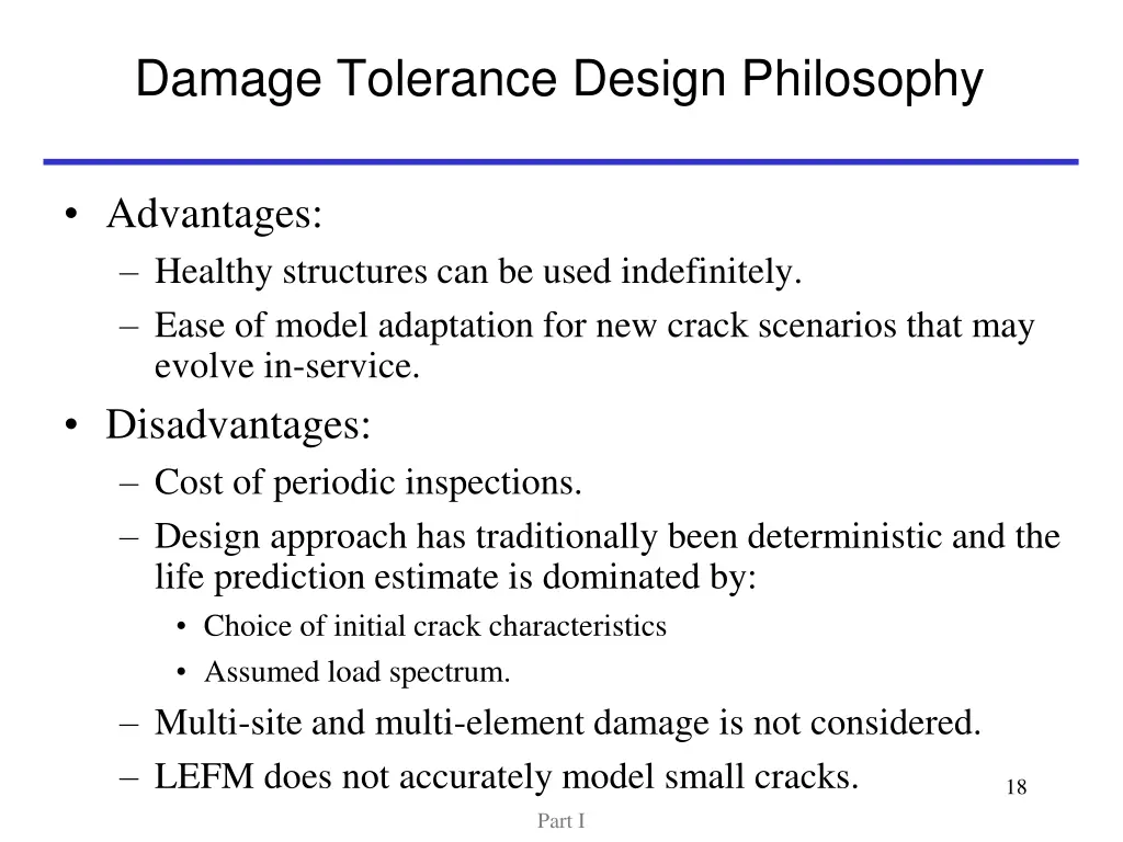 damage tolerance design philosophy 4