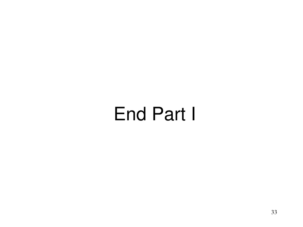 end part i