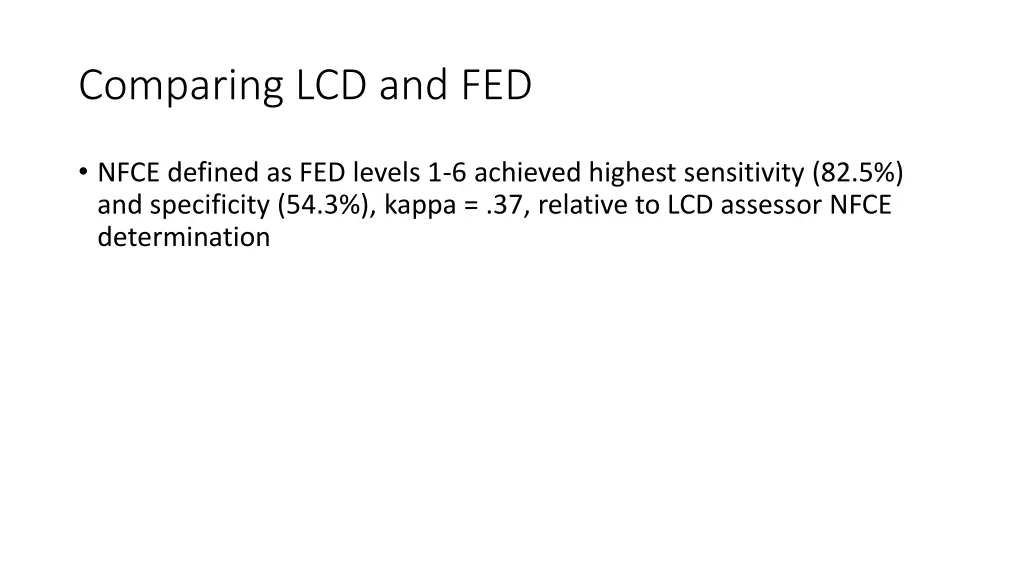 comparing lcd and fed