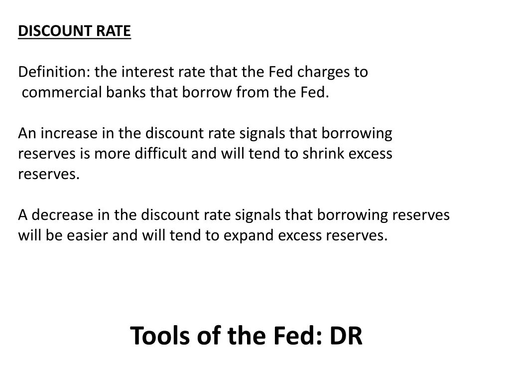 discount rate
