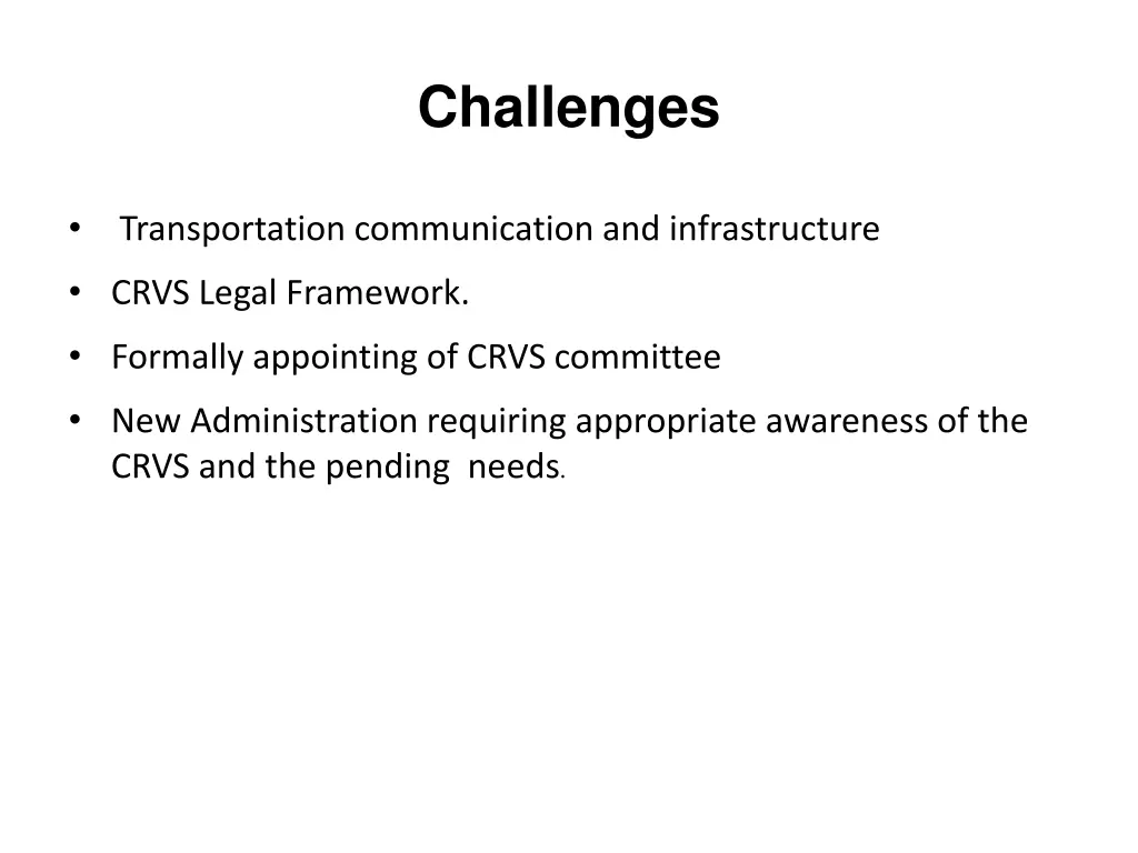 challenges