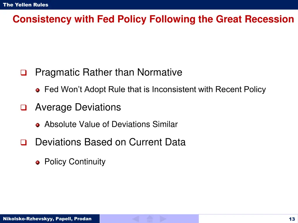 the yellen rules 12