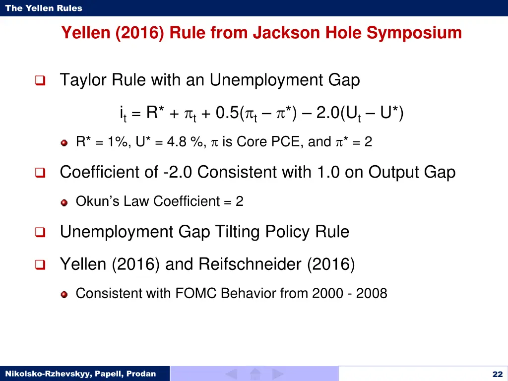 the yellen rules 21