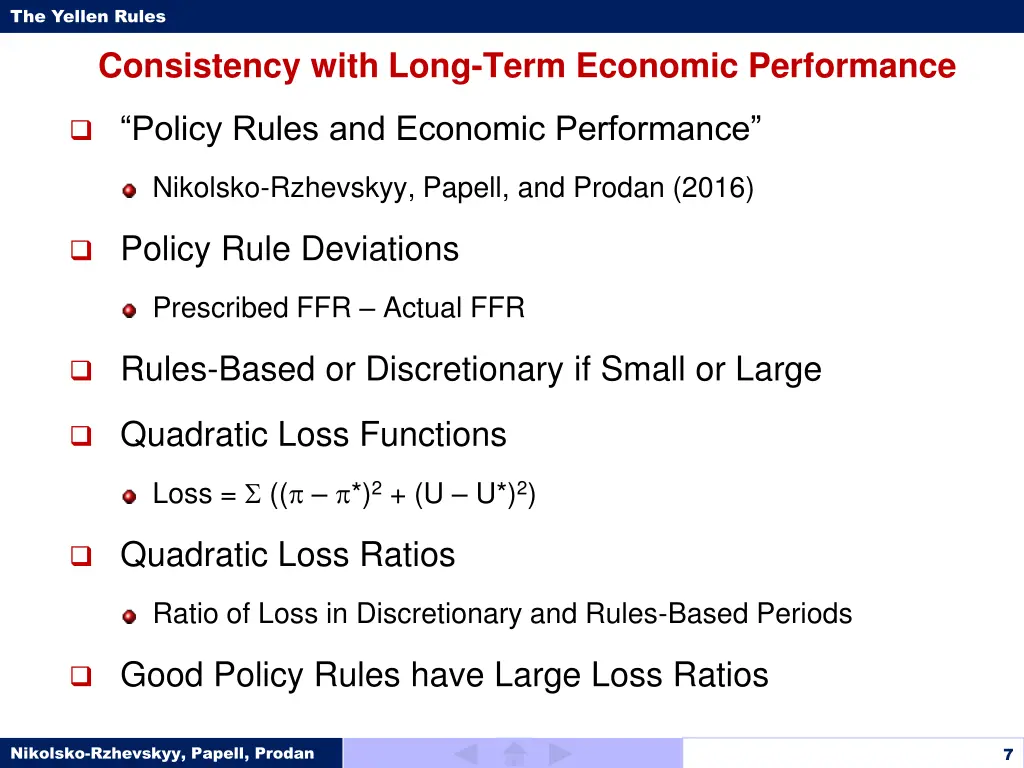 the yellen rules 6
