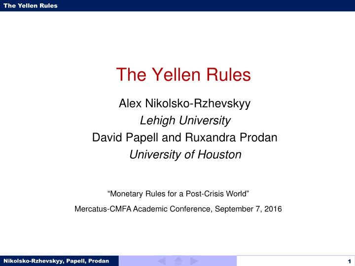 the yellen rules