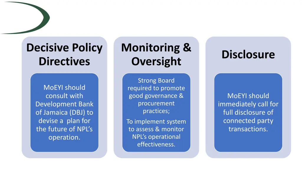 decisive policy directives