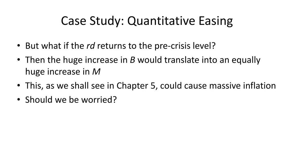 case study quantitative easing 2