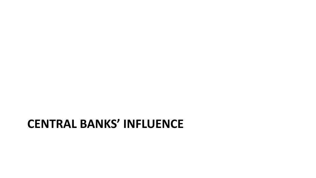 central banks influence