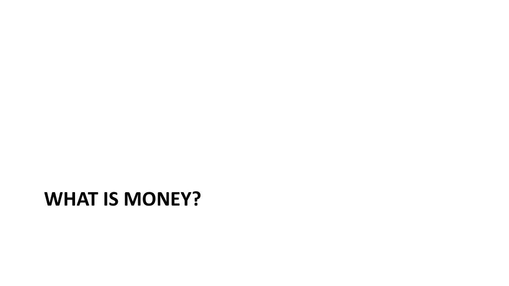 what is money
