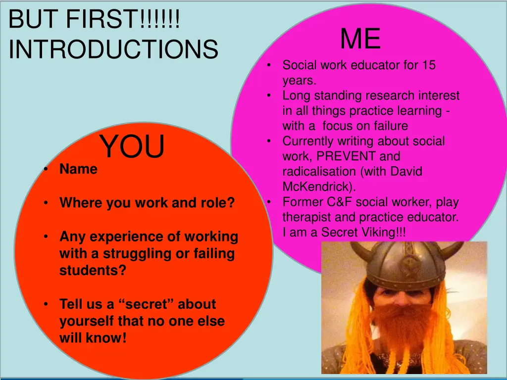 aims of the workshop but first introductions