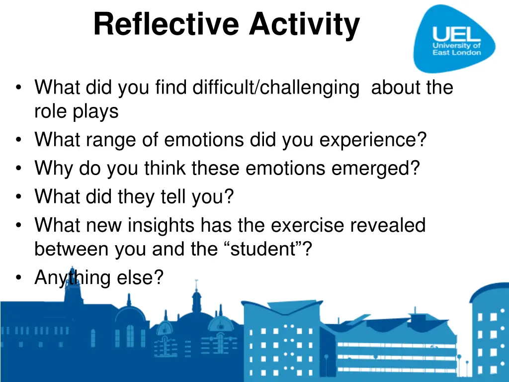 reflective activity