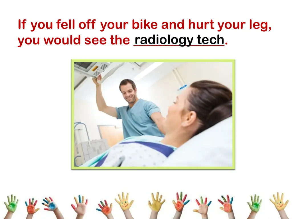 if you fell off your bike and hurt your