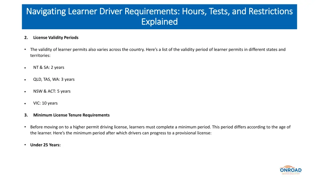 navigating learner driver requirements hours 4