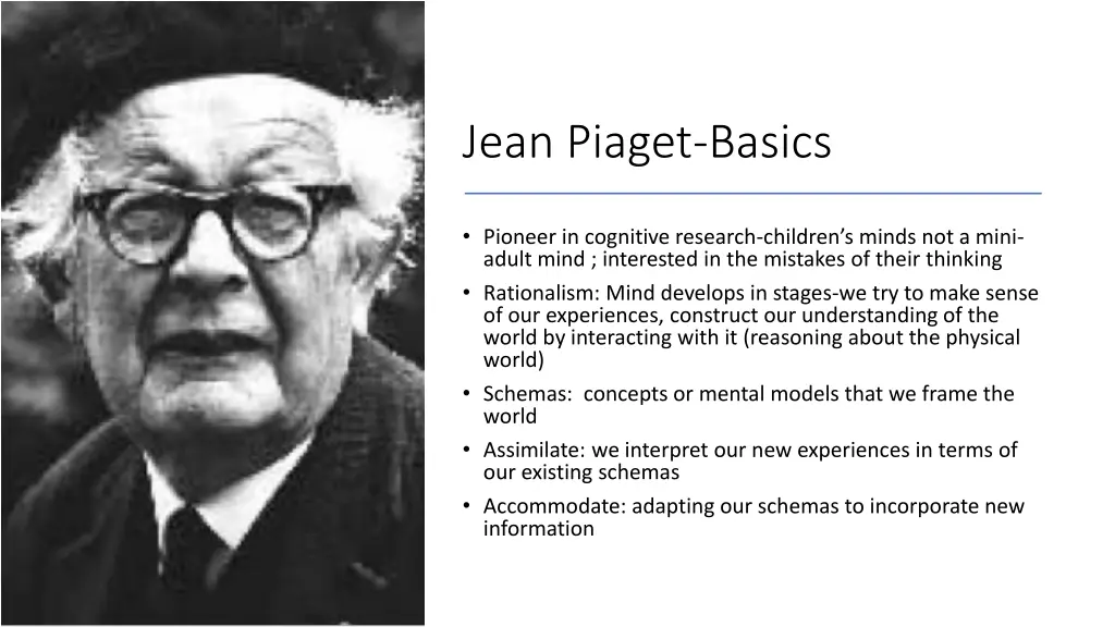 jean piaget basics