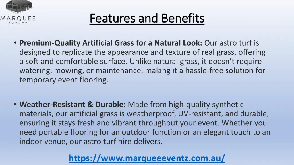 features and benefits features and benefits