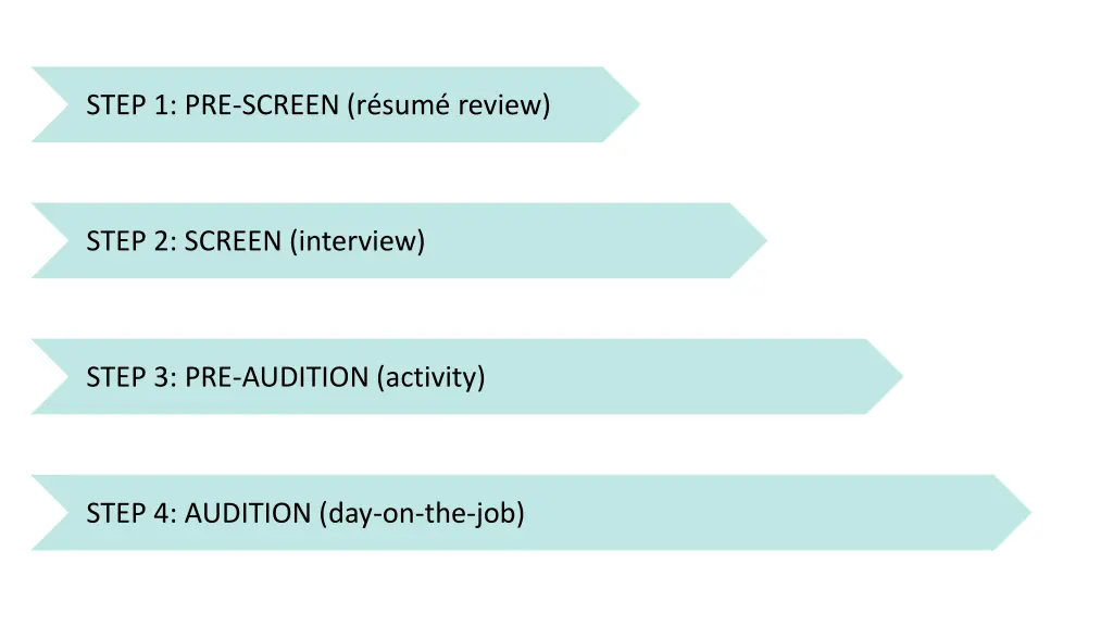 step 1 pre screen r sum review