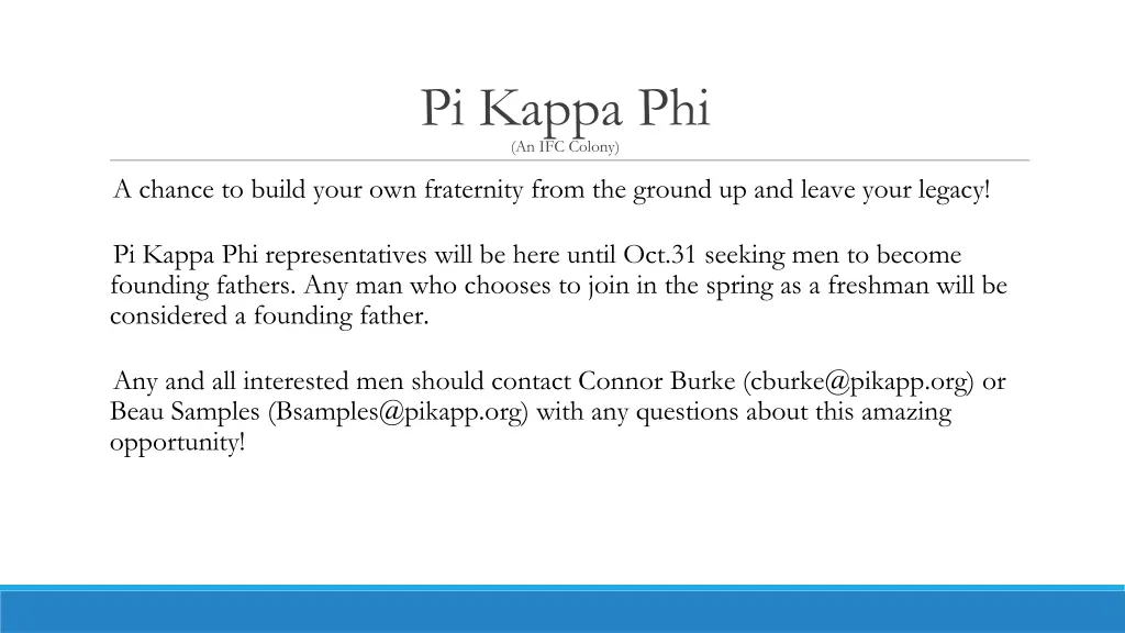 pi kappa phi an ifc colony