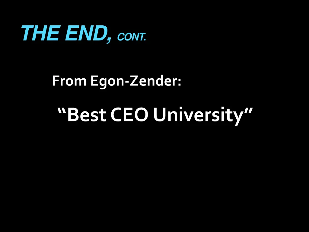the end cont