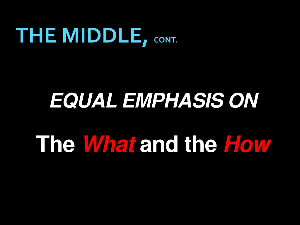 the middle cont