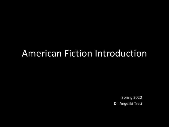 american fiction introduction