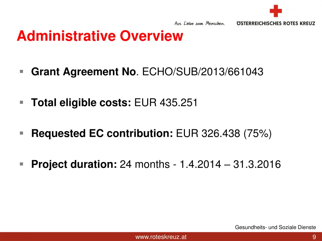 administrative overview