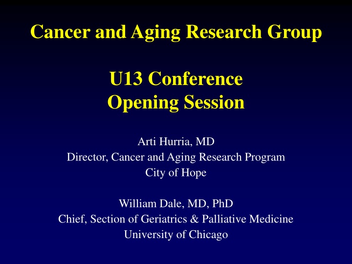 cancer and aging research group
