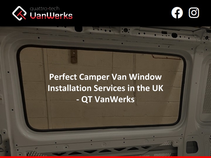perfect camper van window installation services