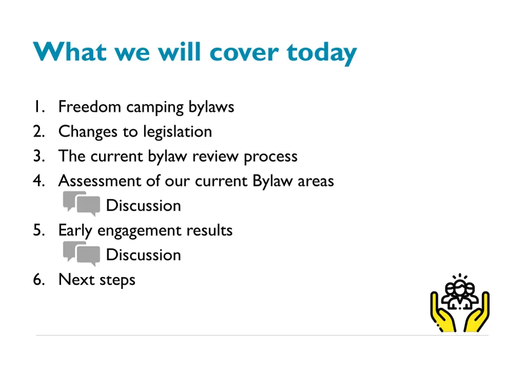 what we will cover today