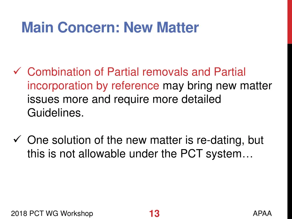 main concern new matter 1