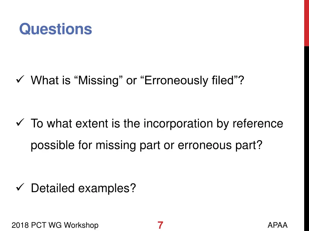 questions