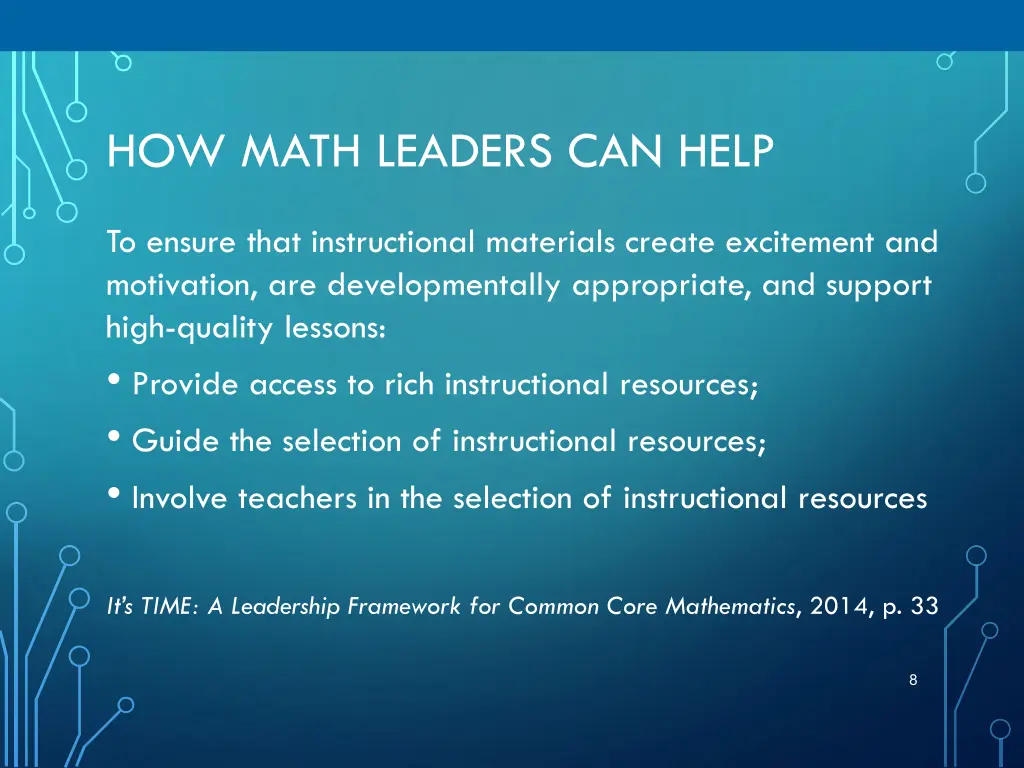how math leaders can help