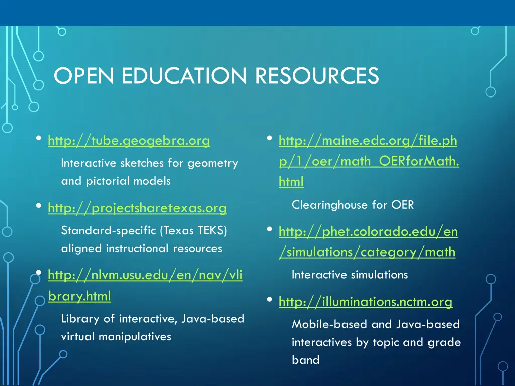open education resources