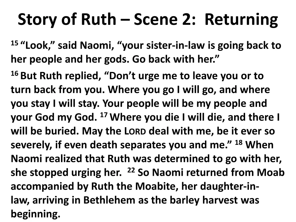 story of ruth scene 2 returning