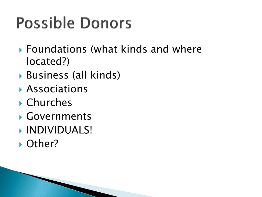 foundations what kinds and where located business